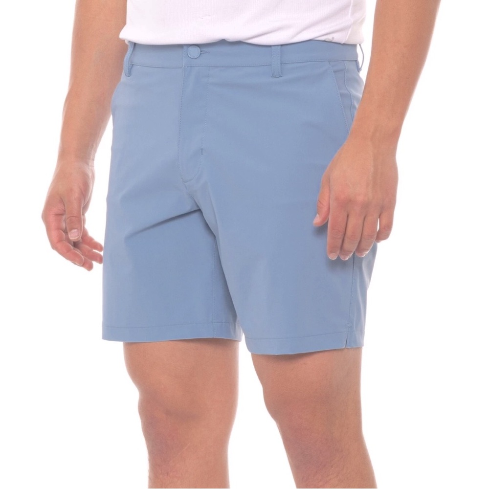 RHONE - Men’s 7” Commuter light Blue Shorts Classic lifestyle flexible pants 40